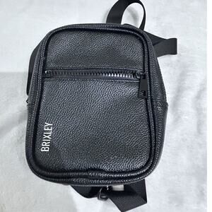 Brixley Mini Crossbody Bag Vegan Leather Sling Travel Utility Streetwear Black
